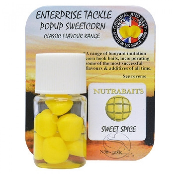 Искусственная кукуруза Enterprise Tackle Pop-Up Nutrabaits Sweet Spice Yellow