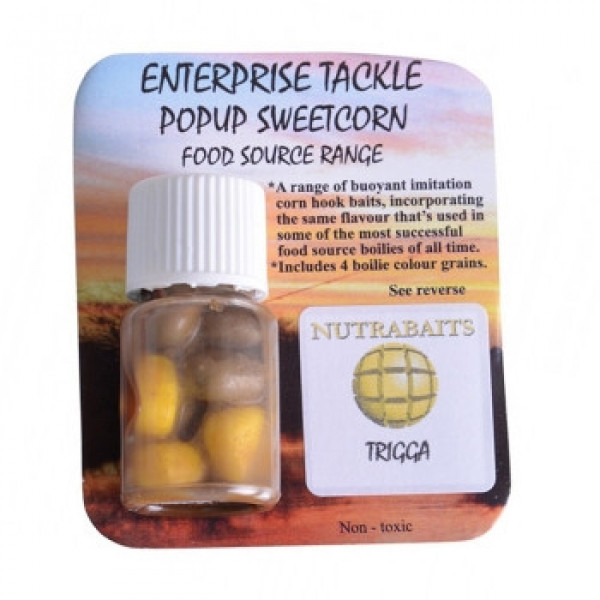 Искусственная кукуруза Enterprise Tackle Pop-Up Nutrabaits Trigga Yellow