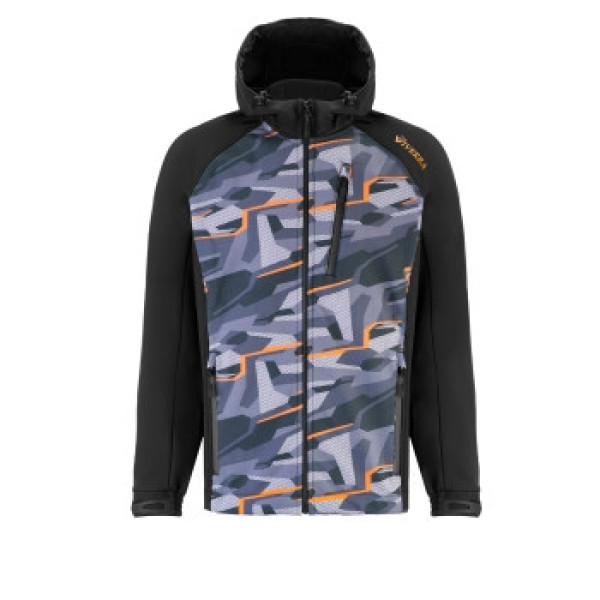 Куртка Viverra Softshell Infinity Hoody Black Camo Orange XXXL