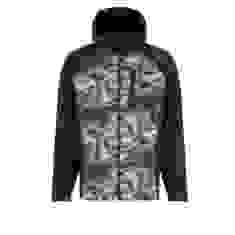 Viverra Softshell Infinity Hoody Black Camo Orange XXXL