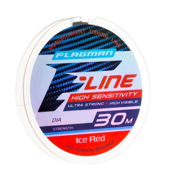 Леска F-Line Ice Red 30m 0.16mm