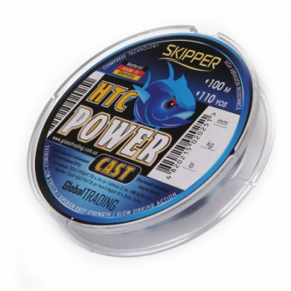 Леска G.Stream HTC Power Cast 0.28mm 6.65kg 100m blue grey Skipper