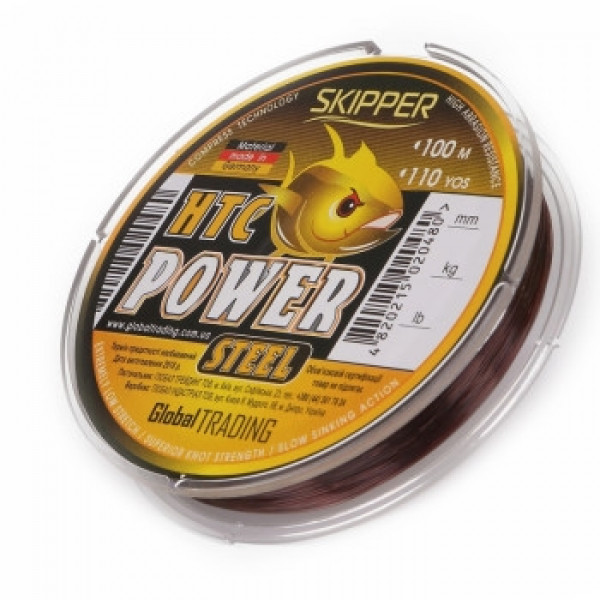 Леска G.Stream HTC Power Steel 0.18mm 3.1kg 100m brown Skipper