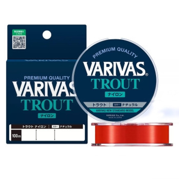 Леска Varivas Trout Orange 100m 3.62kg 0.235mm