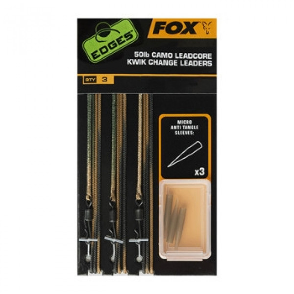 Монтаж Fox Edges Leadcore Kwik Change Leaders Camo 50lb