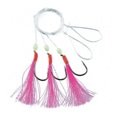 Морський монтаж Fladen Featherrig Pink With Beeds 5 hooks size 6 Морський монтаж Fladen Featherrig Pink With Beeds 5 hooks size 6