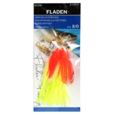 Морський монтаж Fladen Glowing Squids glow orange, Hook size 8 Морський монтаж Fladen Glowing Squids glow orange, Hook size 8