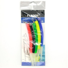 Морской монтаж Fladen Gummi Mac 5p Assorted Glowing 12/0