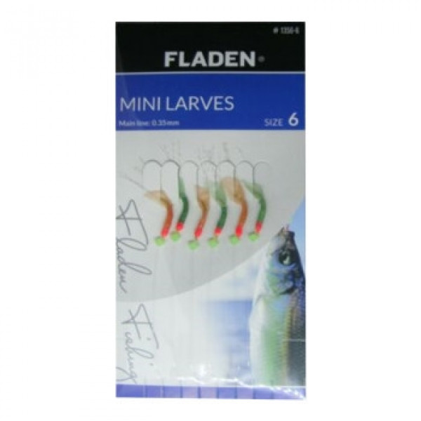 Морской монтаж Fladen Mini Larves 6 hooks size 6 0.30mm