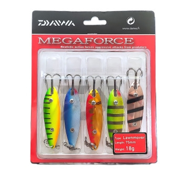 Набор блесен Daiwa Megaforce Lawnmover 75mm 18g 5pcs