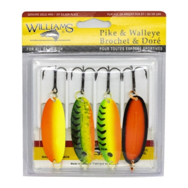 Williams Pike/Walleye 4-Pack Williams Kit UV