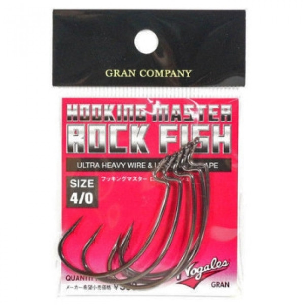 Крючок оффсетный Varivas Nogales Hooking Master, Rock Fish, #4/0