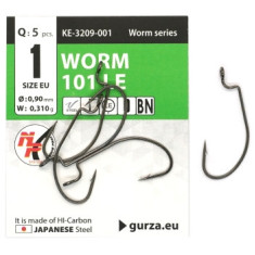 Офсетний гачок Gurza Worm 101 LE #1 BN 5pc