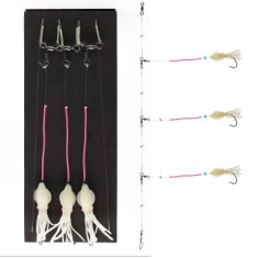 Оснащення Daiwa Grand Wave Deadbait Rig 300cm 0.7/0.8mm #5/0 White Оснащення Daiwa Grand Wave Deadbait Rig 300cm 0.7/0.8mm #5/0 White