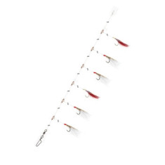 Оснащення Daiwa Grand Wave Mackerel Rig 360° 135cm 0.4/0.6mm #2/0 White Red Оснащення Daiwa Grand Wave Mackerel Rig 360° 135cm 0.4/0.6mm #2/0 White Red