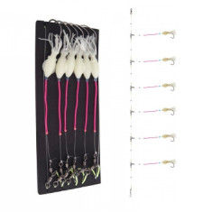 Оснащення Daiwa Grand Wave Redfish Rig Circle-Hook 600cm 0.7/0.8mm #5/0 White Оснащення Daiwa Grand Wave Redfish Rig Circle-Hook 600cm 0.7/0.8mm #5/0 White