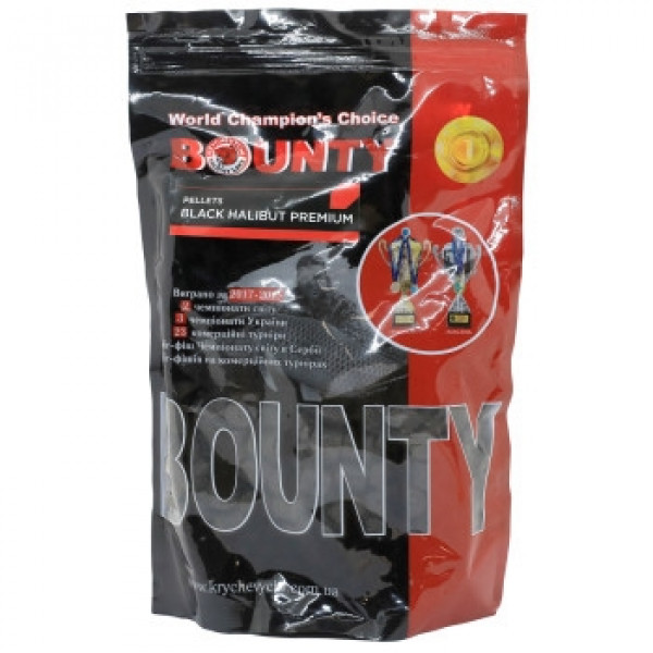 Пеллетс Bounty Black Halibut Premium 14mm 0.8kg