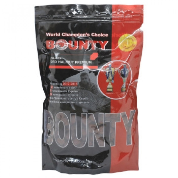 Пеллетс Bounty Red Halibut Premium 20mm 0.8kg