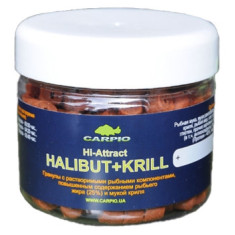 Пеллетс Carpio Hi-Attract Halibut+Krill 14mm 170g