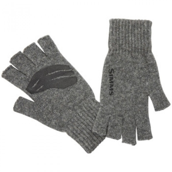 Перчатки Simms Wool Half Finger Glove Steel S/M