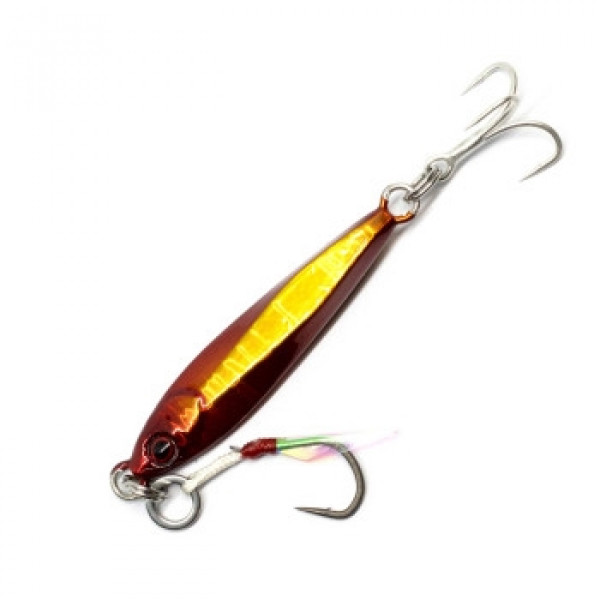 Пилькер Jackall Big Backer JIG 42mm 10g #Akakin/Magma Wave Holo