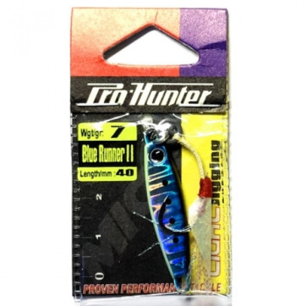 Пилькер Pro-Hunter Blue Runer II w/single assist hook 7g #04