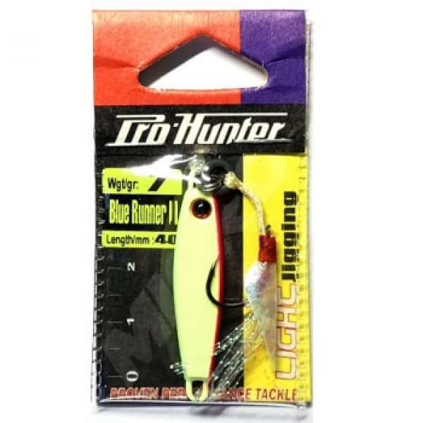 Пилькер Pro-Hunter Blue Runer II w/single assist hook 7g #05