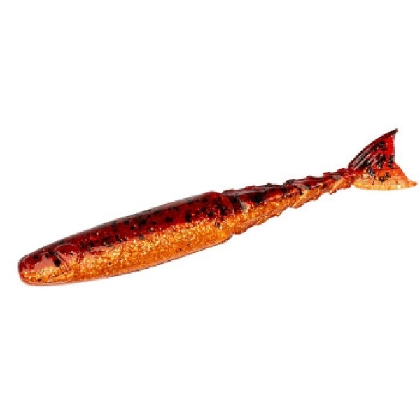 Плавающий силикон ZMAN Chattershad 4.5" 4pc #Fire Craw
