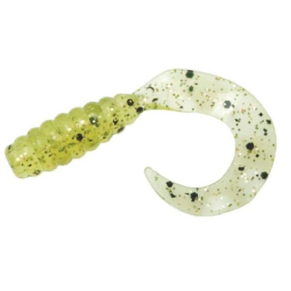 Плавающий силикон Z-Man Grubz 3.5" 6pc #Chartreuse Sparkle