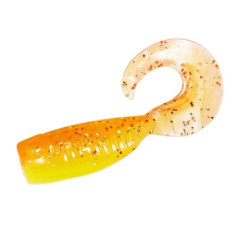 Floating silicone ZMAN Guppy Grubz 2" 8pc #Firetreuse