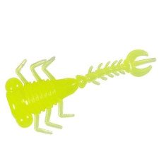 Floating silicone ZMAN Larvaz 1.75" 8pc #Hot Chartreuse