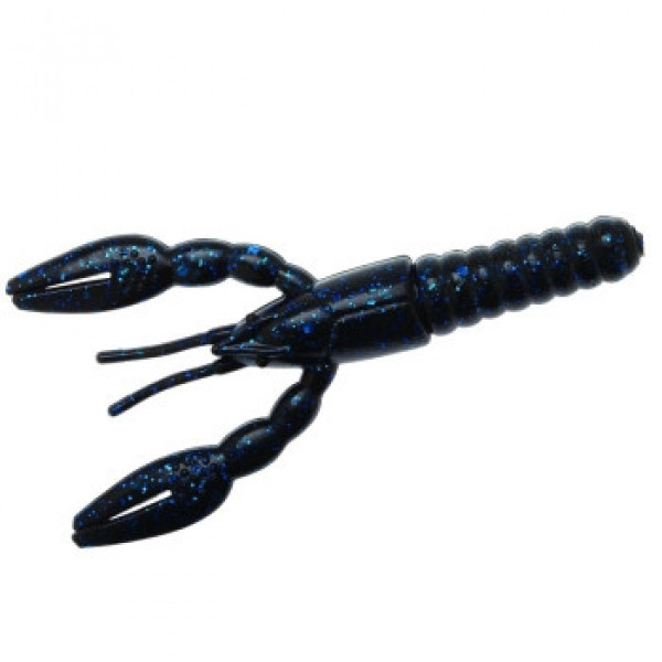 Плавающий силикон ZMAN Punch Crawz 4" 6pc #Black Blue Flake