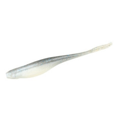 Floating silicone ZMAN Scented Jerk Shadz 3.5" 5pc #Smoky Shad