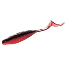 Floating Silicone Z-Man Streakz Curly Tailz 4 "5pc #Red Shad
