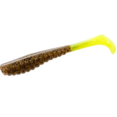Floating Silicone Z-Man Swimmin' Trout Trick 3.5" 6pc #Pumpkin/Chartreuse Tail