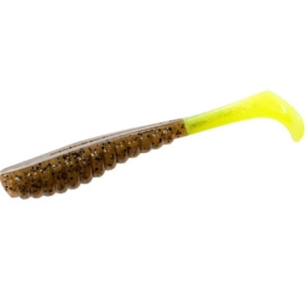 Плавающий силикон Z-Man Swimmin' Trout Trick 3.5" 6pc #Pumpkin/Chartreuse Tail