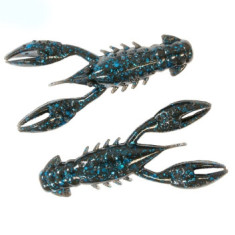 Floating Silicone Z-Man TRD Crawz 2.5" 6pc #Black/Blue
