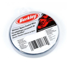 Поводковый материал Berkley Mc Mahon Steelon Nylon Coated 15lb Black 1pc