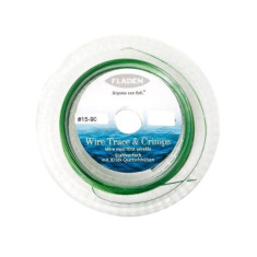 Поводковый материал с обжимами Fladen Wire Trace & 10pc Crimps 50kg