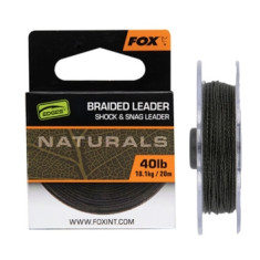 Поводочный материал Fox Edges Naturals Braided Leader 20m 18.1kg/40lb