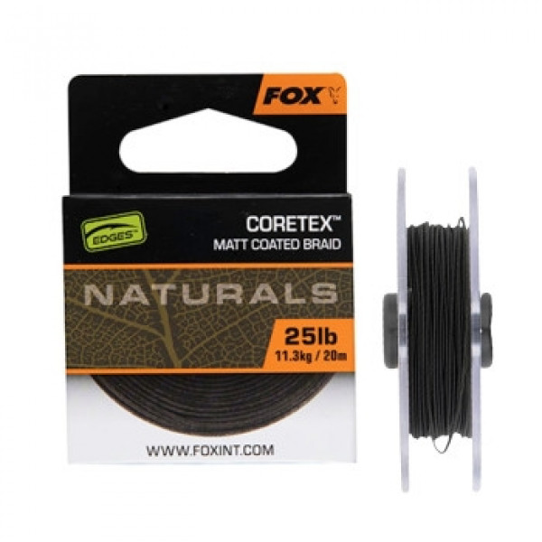 Поводочний матеріал Fox Edges Naturals Coretex 20m 11.3kg/25lb