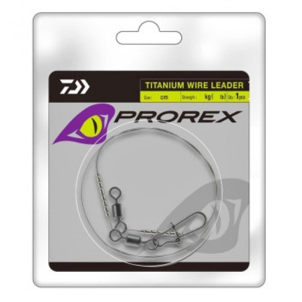 Поводок Daiwa Prorex Titanium Wire Leader 30cm 18kg