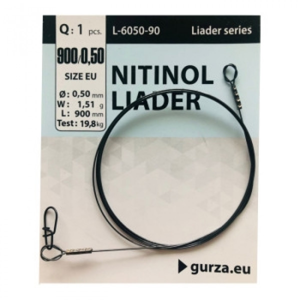 Поводок Gurza Nitinol Leader 900mm/0.50Ø 1pc