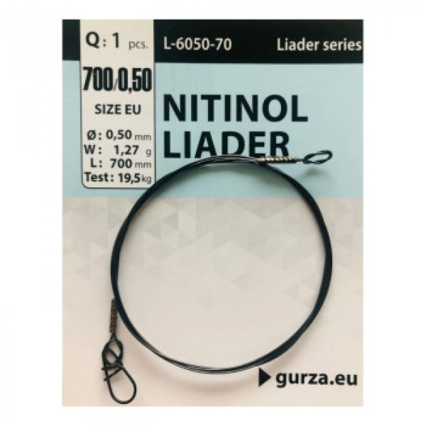 Поводок Gurza Nitinol Leader 700mm/0.50Ø 1pc