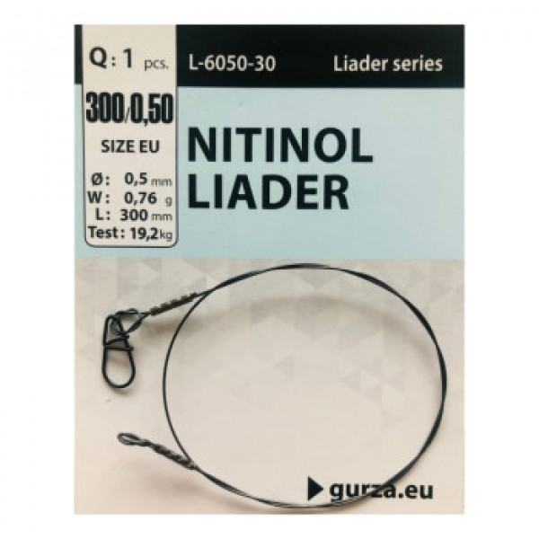 Поводок Gurza Nitinol Leader 300mm/0.50Ø 1pc