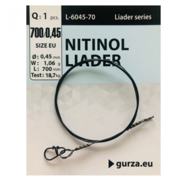 Поводок Gurza Nitinol Leader 700mm/0.45Ø 1pc