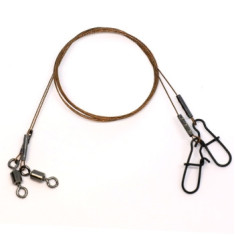 Повідець Python сталевий 1х7 AFW 40cm 16kg 2pc