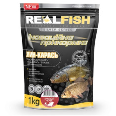 Прикормка Real Fish Линь-Карась Красный червь 1kg