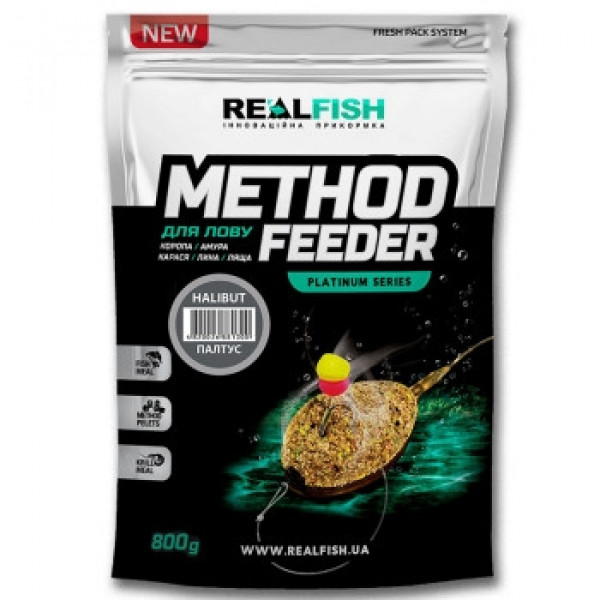 Прикормка Real Fish Метод Фидер Палтус 0.8kg