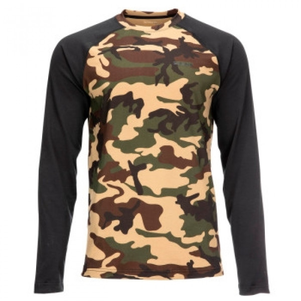 Реглан Simms Lightweight Baselayer Top CX Woodland Camo M